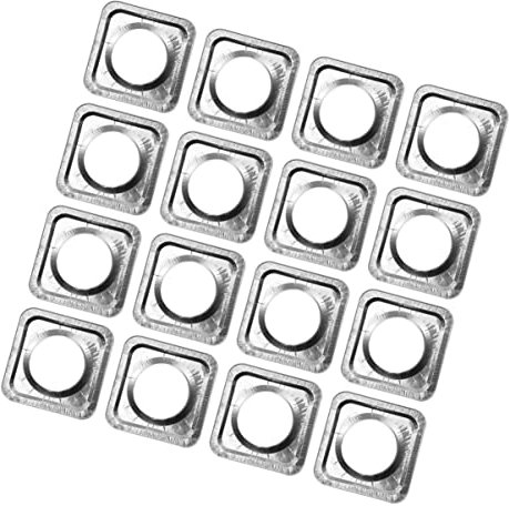 HEMOTON Quadratische Schutzabdeckungen Für Gasherde 40 Stück Herdbrennerabdeckungen Aus Folie Für Gasherde Küchenherdschutz