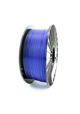 F3D® 3D Drucker TPU Filament | ø1.75mm | 200g Spool Spule | Transparentes Blau | Glänzendes | Geruchslos Druckmaterialien | für FDM/FFF 3D-Drucker | Tolerantie: ±0.02mm