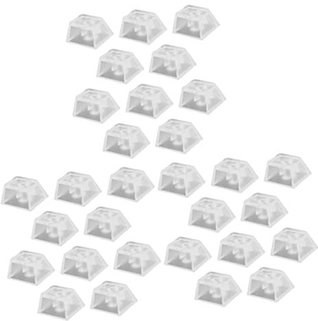 KOMBIUDA 30pcs Rgb Backlit Keyboard Keycap Translucent Mechanical Keyboard Keycap Covers No Printed for Gamers Enthusiasts