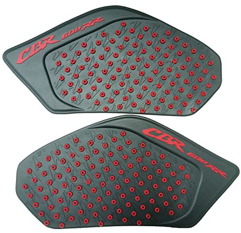 Motorrad Motorrad Benzin Tank Gasoline Tank Pad Traktion Side Gas Fuel Knee Grip Gleitschutz Aufkleber Kompatibel mit Honda CBR 600 RR 2003-2006