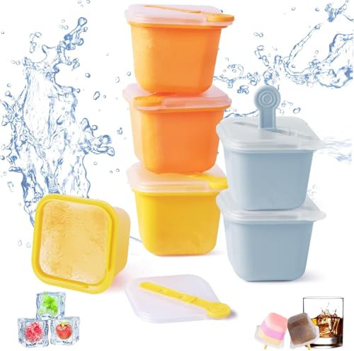 6 PCS Light Bulbs Ice Molds,Silicone Ice Ball Maker,Leak Proof Whiskey Ice Ball Maker,Easy Release,Large Ice Cube Moulds for Whiskey,Cocktails,Coffee,Juice and Water (6 Pcs)