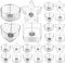 Beavorty 100 Pezzi Di Plastica Trasparente Tea Light Portabicchieri Con Stoppini 40 Pezzi Set Cuore Quadrato Rotondo A Forma Di Tazze Tealight Contenitori Votivi Per Fare Candele