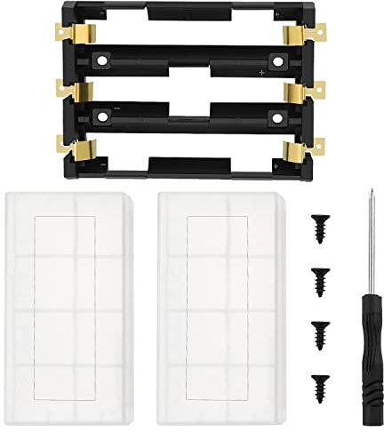 SMD 18650 Battery Holder, KUOQIY 3 Slots 3.7V DIY Battery Storage Box, with 2 PCS Plastic Battery Storage Box, for SMD 18650 DIY Charging Power Supply