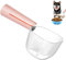 Pelle pour nourriture pour chien | Gobelet doseur transparent pour chiots avec échelle | Cuillère à portion en 1 gobelet pour chiens et chats