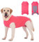 Axcimond Hundebody Nach Op Leckschutz Op Body Hund Kastration Hündin Rüde Medical Pet Shirt Hund Einteiler Wundschutzanzüge für Hunde Mit Klettverschluss Alternativen zu Kegel und Halskrause Hunde