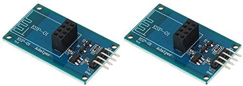 2 x ESP-01 Wireless WiFi Serial Adapter Modul 3.3V 5V Esp01 PCB Breakout für