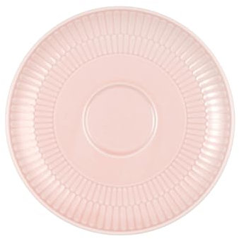 Seltmann Weiden Amina Rosé Kombi-Untertasse, 16 cm, Runder Unterteller mit dezentem Relief-Muster, Passend für Kaffee- und Teetassen, Spülmaschinen- und Mikrowellenfest, Porzellan, Rosa