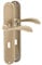 ERGO line VERONA Bronze, klassische Türbeschlag Türgrifffür Zimmertüren Langschild Drückergarnitur, Türbeschlag, Türklinke, Türdrücker