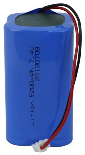 HELINAZI Batteria agli ioni di Litio 18650 7.4V 3600mah/5200mah Batteria Ricaricabile per megafono Altoparlante Torcia Power Bank con Spina XH,5200mah