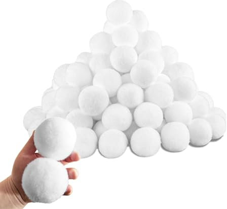 30 Stück Künstliche Schneebälle Weiß für Kinder Erwachsene Indoor Schneebälle Weihnachten Schneball 7CM Schneebälle zum Basteln Weiche Plüsch Schneebälle Plüschbälle für Winter Weihnachtsdekoration