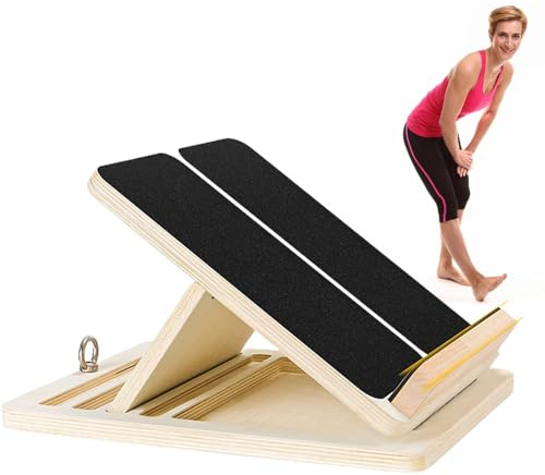 Moreeulsi 38x30cm Wadendehner Aus, Wadenstrecker Schrägbrett, Wadendehnungskeil Trainingsgerät Zur Wadendehnung, Verstellbares Neigungsbrett Und Wadenstrecker, Schrägbrett Aus