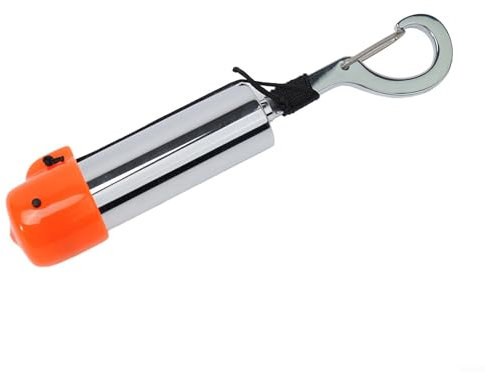 Hochet de sécurité de plongée en acier inoxydable pour plongée avec tuba - Signal de plongée - Shaker - Sports nautiques - Loisirs de plein air - Plongée sous-marine - Lumières sûres (A)