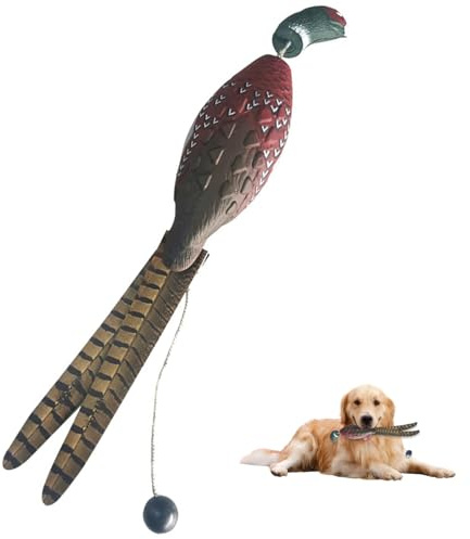 Hund Stoßfänger Eva Realistische wasserdichte Fasanen-Hundetraining Dummy-Spielzeug mit Werfen Anti-geeignetes leichter Hundetraining gefälschte Ente für Welpen Hunde Jagd Hundespielzeug Jagd