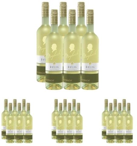 Maybach Qualitätswein Riesling trocken 2016 (6 x 0.75 l) (Packung mit 4)