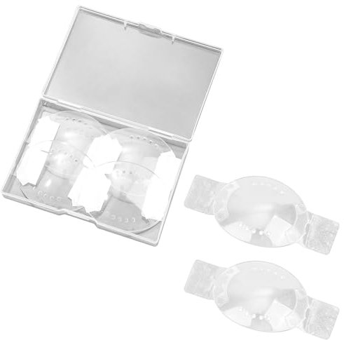 6 Stück Augenschutz, Kunststoff Augenklappen Klare Augenschutz Nach Augen Op mit Kleinen Löchern Augenschutzschilde mit Atmungsaktiven Bändern zum Schutz der Augen