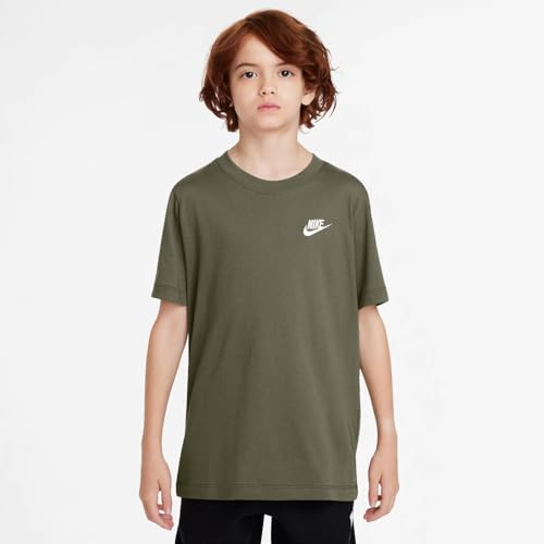 NIKE Sportswear T-Shirt Für Ältere Kinder, Medium Olive, FZ5177-222, S