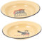 LAPYAPPE 2pcs Enamel Plates Speckles Roast Potato Baking Tray Camping Plates Enamelware Retro Tableware