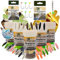 Zite Fishing Forellenköder Gummi UL Starter-Set | Attracta Larv Larvenimitat Ultra Light Gummiköder Forelle + Rotationshaken + Tungsten Jighaken | Angelköder Forellen-See Aromatisiert Knoblauch & Käse