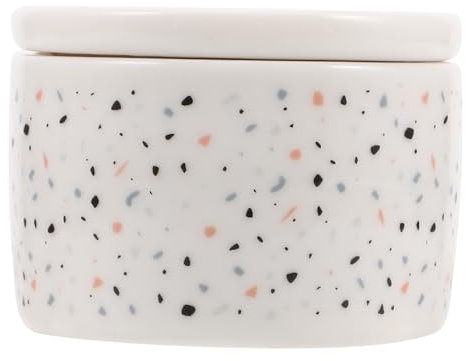 HONITANO Nail Art Tools Brush Cleaner Cup Lid French Manicure Pen Holder Ceramic Nail Dish