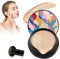 Luftkissen CC Creme, Make Up Concealer, Feuchtigkeitsspendende BB Creme Foundation für Gesicht, Liquid CC Creme, Basis Flüssige Grundierung (Natürlich, C)