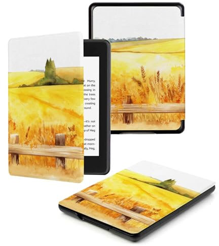 Case for 6 Kindle Paperwhite 5th/6th/7th Generation Cover with Smart Auto Sleep/Wake Function for Kindle Paperwhite (2012-2017 Versions),Wheat Field