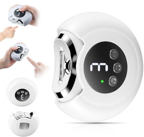 Aischens Coupe-ongles électrique 3-en-1, rechargeable Automatique | avec LED, lime à ongles électrique et meule pour seniors & adultes,Polisseuse à ongles Portable pour Hommes & Femmes