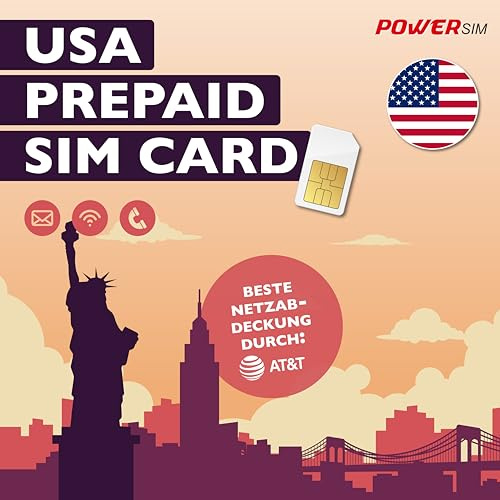 AT&T USA Simkarte oder eSIM 30 Tage gültig (50GB eSIM)