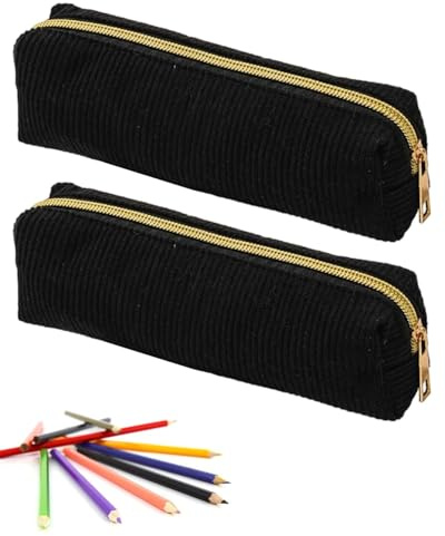 DAFNE 2 Federmäppchen, Stifteetui, Stiftehalter, Federmäppchen mit großem Fassungsvermögen, große Federtasche, Aufbewahrungstasche für Schreibwaren, Schreibtisch-Organizer-Tasche mit Reißverschluss A