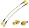 Eightwood SMA Cable Dab + WLAN Antena SMA Extensión Hembra a SMA Pigtail RG178 Cable Macho 15cm 6 Pulgadas 2 pzas para RC FPV Multicopter TX RX Router inalámbrico Bluetooth WiFi Red