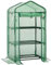 LARMNEE Serra da Giardino per Piante, 69 x 49 x 126 cm, con Scaffale a 3 Ripiani, Anti UV, Resistente alle Intemperie, per Piante, Fiori, Adatto per Giardini Domestici e Terrazzi, Verde EGN03GH02