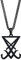 Herren Siegel von Luzifer Halskette : Satan Satanisch Anhänger Halskette Gotisch Gothic Hexe Siegel von Luzifer Alchemie Symbolisches Geschenk ,Halloween Weihnachten Geschenk 24 Panzerkette ,Schwarz