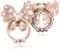 WATACHE Finger Ring Stand, 2 Pack Luxury Glitter Diamond Universal Metal Smartphone Finger Ring Grip Holder Kickstand for iPhone/iPad/Samsung/HTC/Nokia/Cellphones/Tablet-Shiny Butterfly+Bow Tie