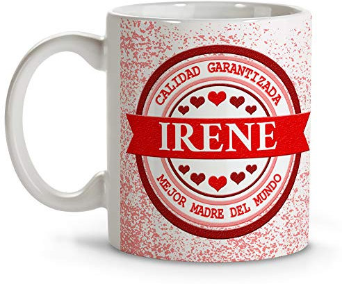 LolaPix Taza desayuno personalizada. Regalos Día de la Madre. Taza personalizada. Regalos originales. Varios diseños. Mamá Calidad. Taza cerámica 330ml