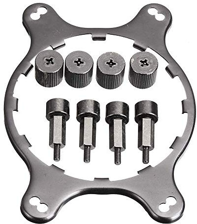 CPU Cooler Fan Bracket Heatsink Holder AM4 Mounting Bracket Kit for Corsair Hydro Series H45 H55 H60 H75 (Black)