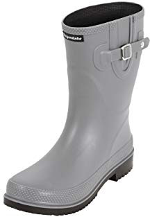 Regenliebe Damen Gummistiefel Pfütze halbhoch, Farbe:grau, Größe:41 EU