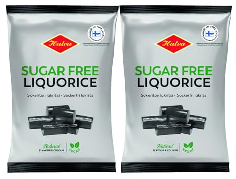 Halva Sugar Free Regaliz 2 Packs of 90g