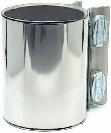 Doppelschelle Edelstahl Auspuffschelle Rohrverbinder Ø 45 48 51 63 76 mm (48mm)