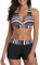 Durio Bikini pour femme - Deux pièces - Maillot de bain bikini avec bretelles - Haut et bas de bikini - Rose - 42