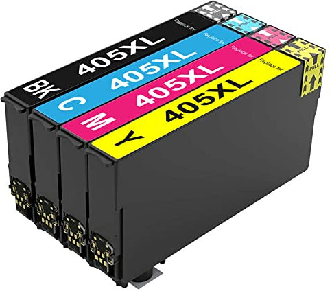 Printing Saver Set Druckerpatronen kompatibel für 405XL 405 XL Workforce Pro WF-3800 WF-3820DWF WF-3825DWF WF-3830DWTF WF-4800 WF-4820DWF WF-4825DWF WF-4830DTWF WF-7310DTW WF-7803