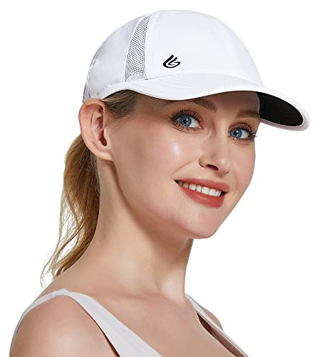 Gisdanchz Cappello Uomo con Visiera Running, Cappello Donna Running, Cappellino Donna con Visiera Running Uomo, Cappelli Uomo Estivi Donna, Berretto Uomo Donna Estivo Baseball cap, Bianco/Nero, M