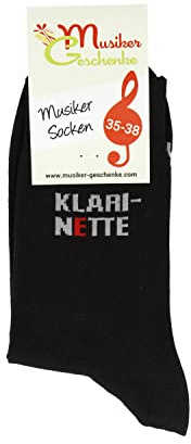 mugesh Musik-Socken mit Schrifzug - Schönes Geschenk für Musiker