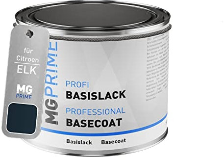 MG PRIME Peinture voiture pot en litre pour Citroen ELK Bleu De Nuit base 0,5 litre 500ml