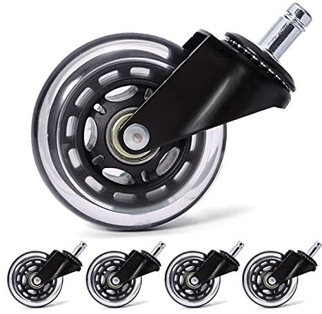BOCbco Plattenrollen Liefern 3-Zoll-Elektrophorese-Steckertyp Pu-Sicherungsradkarte King Transparenter Universelles Transparentes Rad Silent Wheel