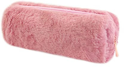 Oneyijun Plüsch Federmäppchen für Schule & Reise - Weiches Kosmetik-Etui für Teenager Mädchen Jungen Praktische Aufbewahrungstasche für Stifte Makeup & Geld Robuste Schülermäppchen in Trendfarben