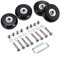 LOTOWELZON 4 Stück Set Gepäck-Ersatzrollen 54mm mit 6 mm Kugellagern Reparatur-Kits ABEC 608zz für Koffer und Inline Outdoor Skate und Caster Board (54x18mm/2.13x0.7)