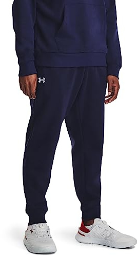 Under Armour Men's Rival Fleece SP Joggers,(410) Midnight Navy / / White,L Tall