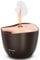 Sharp Aroma Ultraschall Diffuser Zerstäuber mit Kerzenlicht-Effekt für Duftöle & ätherische Öle zur Aromatherapie (schwarz/rosé-gold)