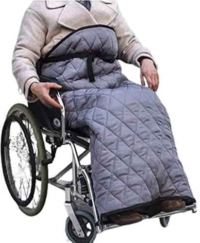 NACHEN Rollstuhldecke Beindecke Erwachsene | Rollstuhl Decke Warm, Zubehör, Fleece Gefütterte Mit Ring Gezogen Reißverschluss, Passt Fast Allen Manuellen Rollstühlen, 120*116cm