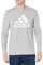 adidas Men's Essentials Long Sleeve T-Shirt, Medium Grey Heather, XXL