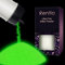 Renfio Glow in The Dark Glitter Powder Metallic Resin Glitter PET Flakes Crafts Sequins 1/128 0.008 0.2mm Epoxy Chips Flakes for Tumblers Slime 1.75 Oz (50g) - White to Green
